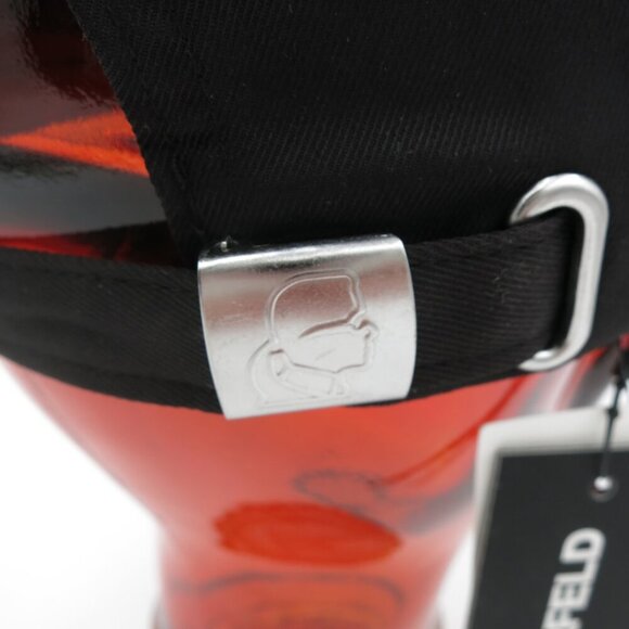 NWT Karl Lagerfeld Paris Women/Men Cate Pins Baseball Cap in Black - Picture 12 of 16